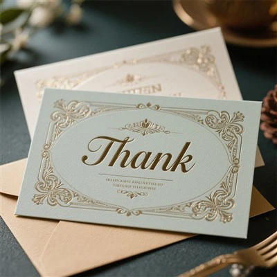 Tarjetas de felicitación con impresión de sobres